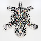 Hand-Tufted Leopard Rug - Multicolor Animal-Shaped Wool Rug | Playful Kids & Modern DŽcor Rug by Rug Regalia