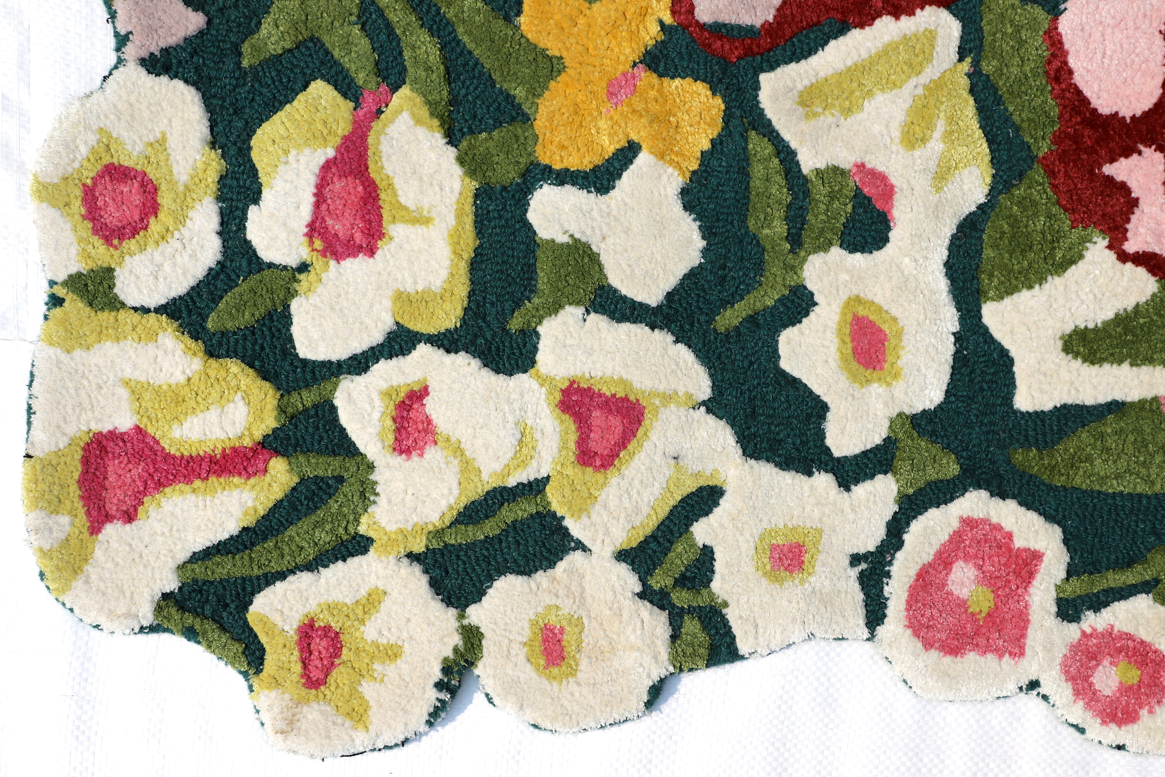 Hand-Tufted Floral Wool Rug - Vintage Garden Design | Cottagecore & Boho Area Rug by Rug Regalia