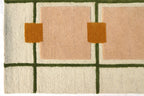 Modern Geometric Wool Rug - Hand-Tufted Minimalist Grid Design | Mid-Century Accent Rug by Rug Regalia