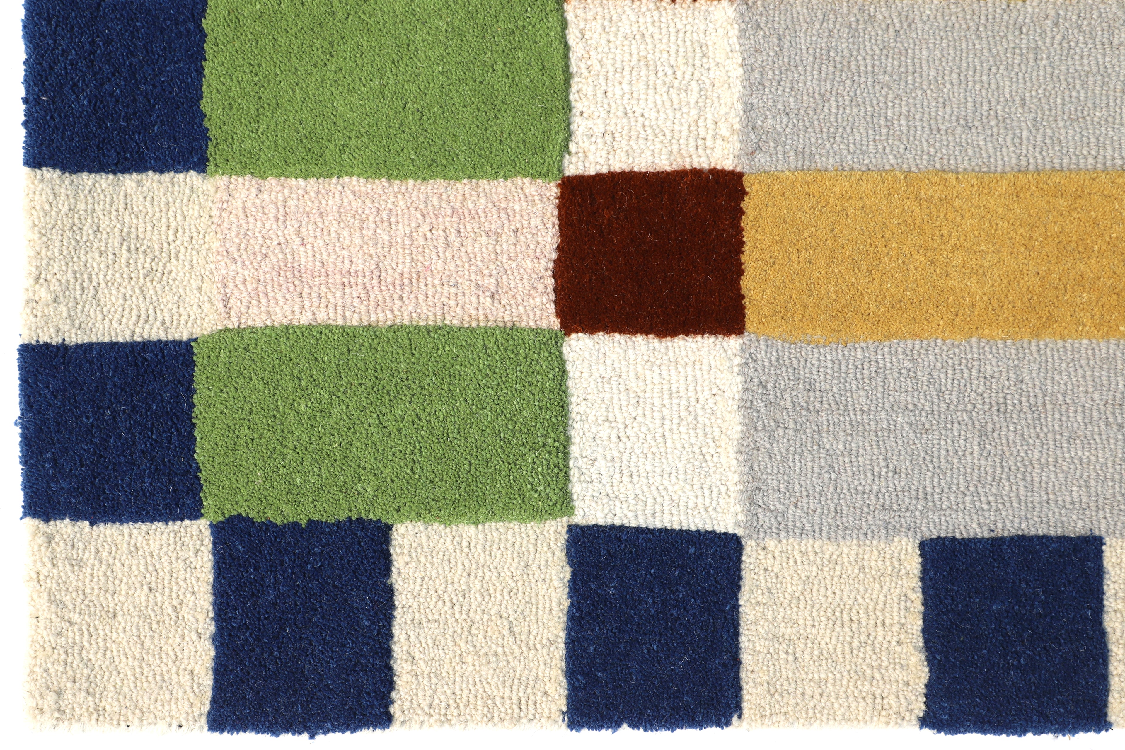 Contemporary Color Block Wool Rug - Hand-Tufted Modern Stripe Pattern | Art-Inspired Designer Rug by Rug Regalia