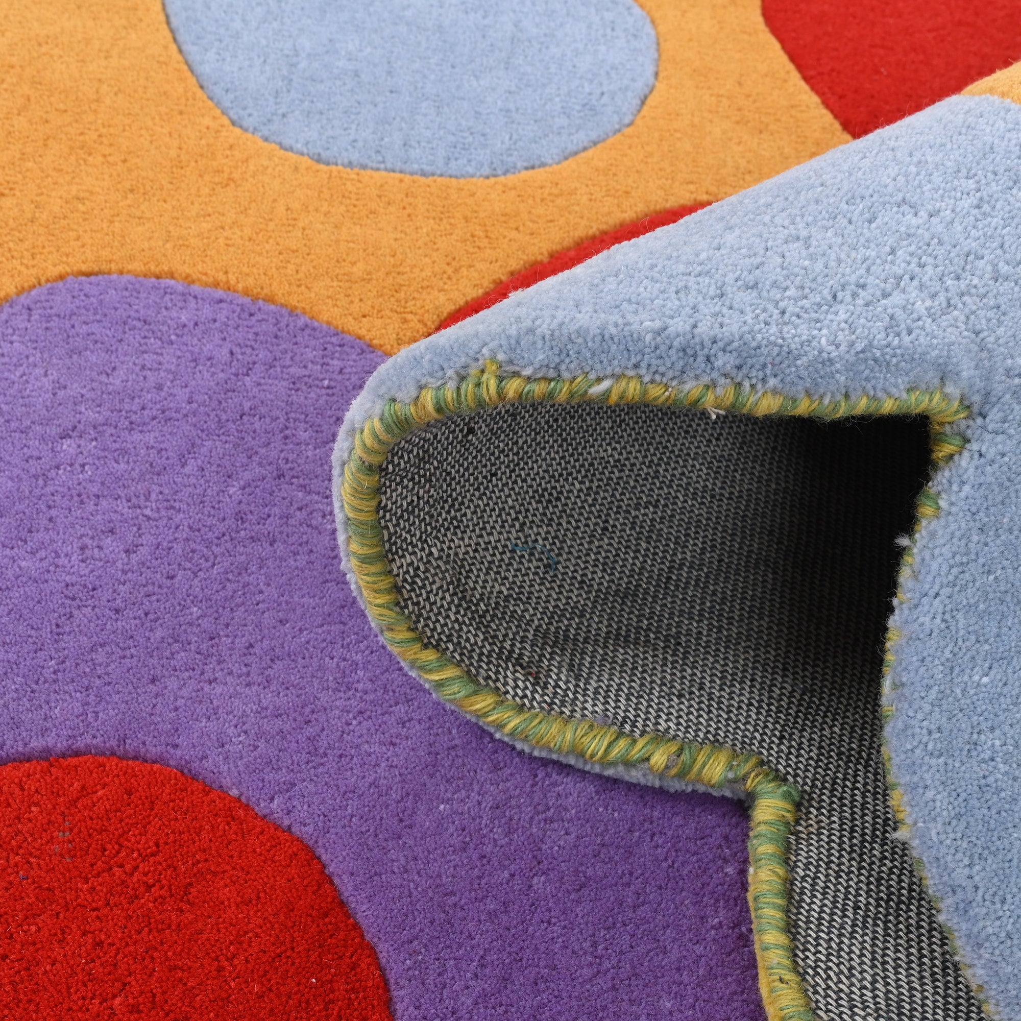 Hand-Tufted Colorful Flower Rug - Bright Floral Wool Rug | Playful Modern Home & Kids Room DŽcor by Rug Regalia