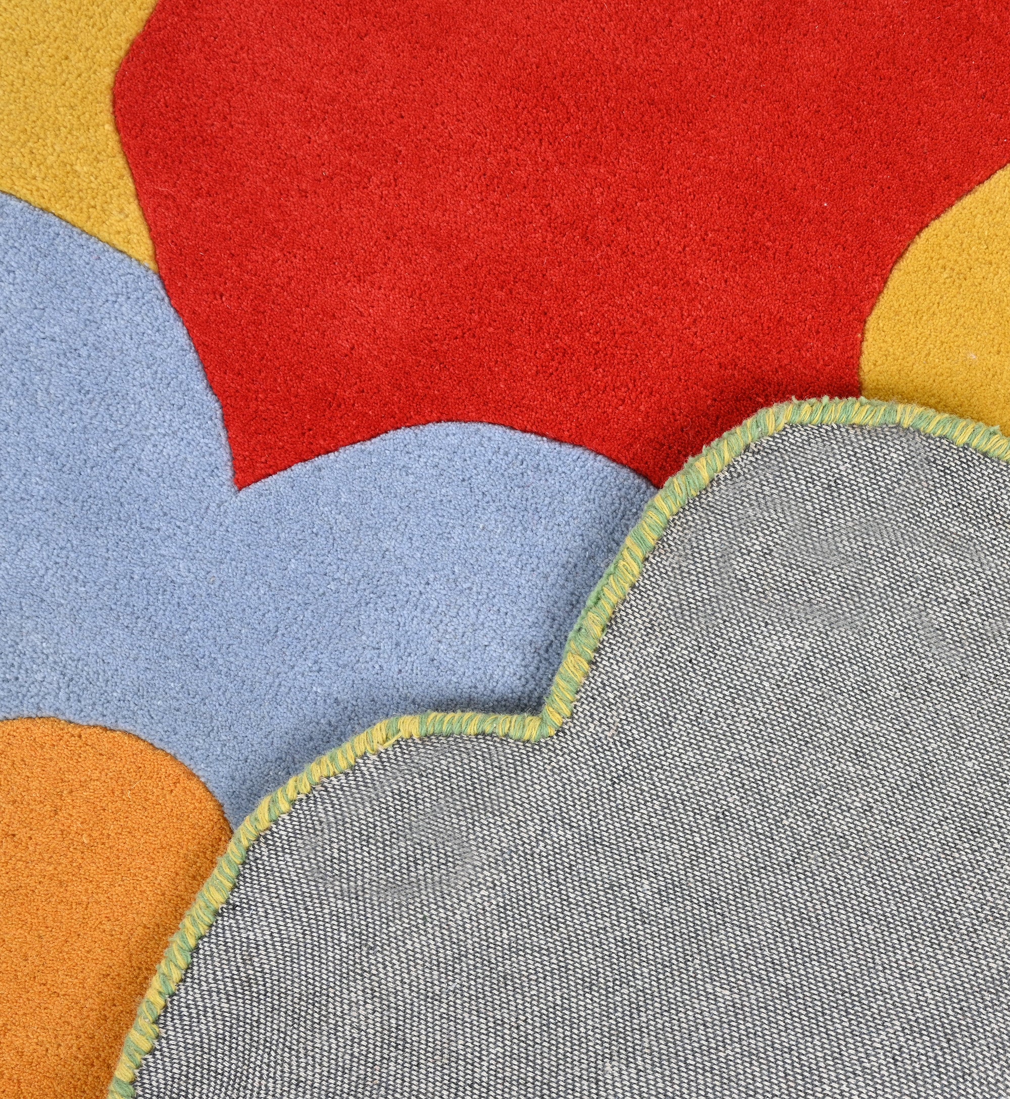 Hand-Tufted Colorful Flower Rug - Bright Floral Wool Rug | Playful Modern Home & Kids Room DŽcor by Rug Regalia