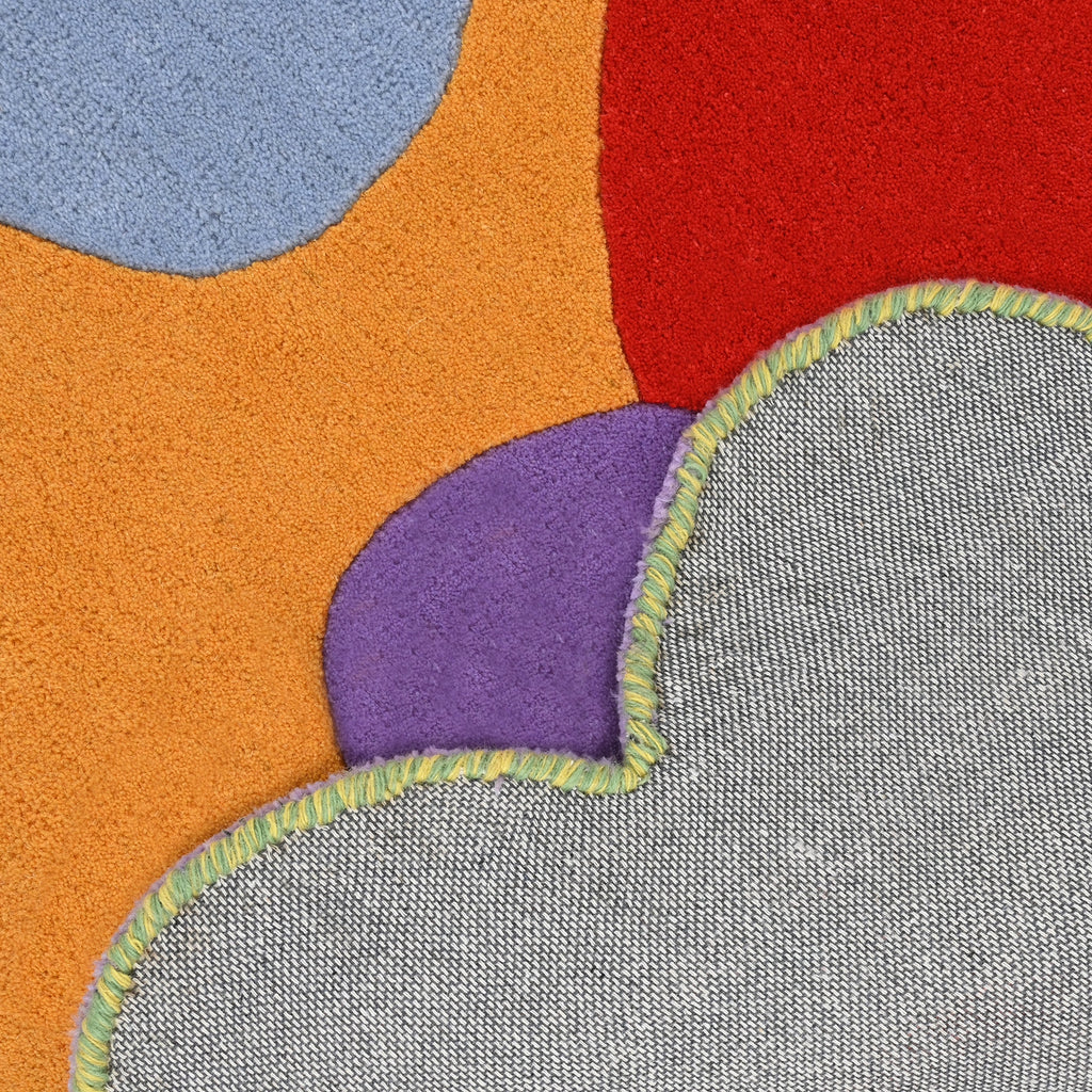Hand-Tufted Colorful Flower Rug - Bright Floral Wool Rug | Playful Modern Home & Kids Room DŽcor by Rug Regalia