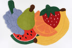 Hand-Tufted Fruit Rug - Colorful Fruit-Shaped Wool Rug | Playful Kids & Home Decor Rug by Rug Regalia