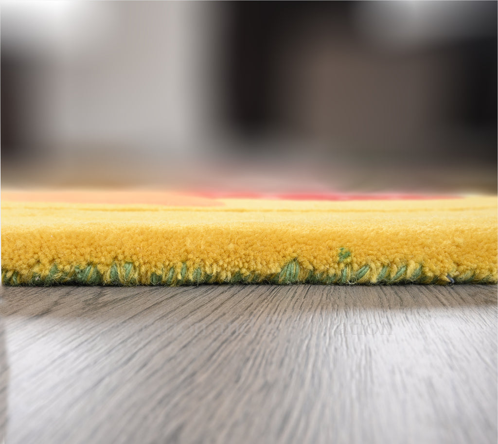 Hand-Tufted Fruit Rug - Colorful Fruit-Shaped Wool Rug | Playful Kids & Home Decor Rug by Rug Regalia