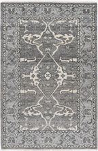 Hand-Knotted Wool Rug - Traditional Medallion Design in Gray & Ivory | Vintage-Inspired Artisan Rug by Rug Regalia