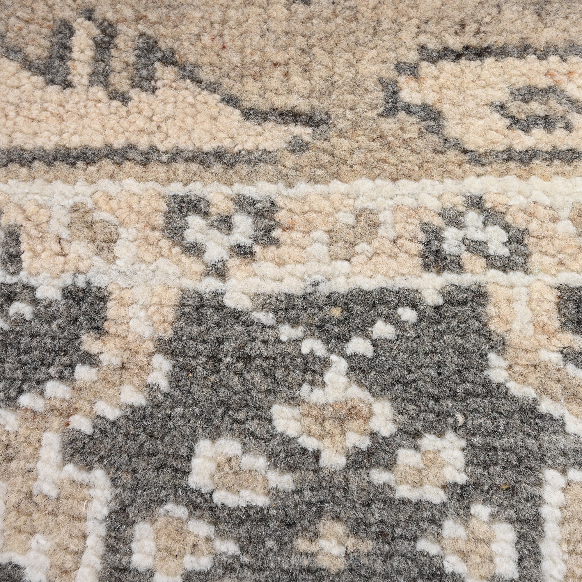 Hand-Knotted Wool Rug - Traditional Medallion in Taupe & Charcoal | Vintage-Inspired Artisan Rug by Rug Regalia