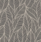 Loomora Wool Hand Knotted Oushak Rug Botanical Leaf Pattern Contemporary Design Traditional Technique 9x12 Grey Ivory