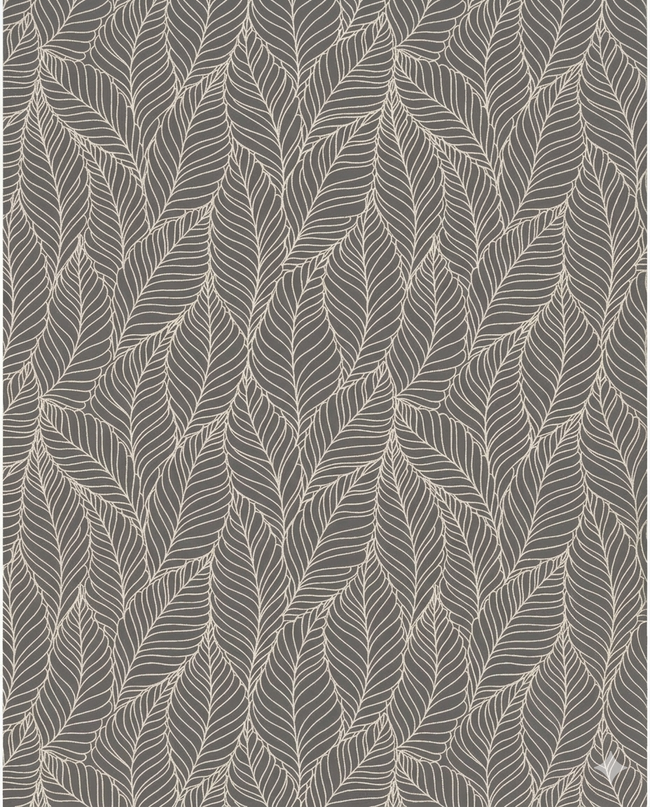 Loomora Wool Hand Knotted Oushak Rug Botanical Leaf Pattern Contemporary Design Traditional Technique 9x12 Grey Ivory