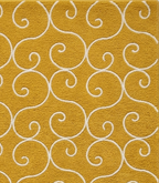 Loom & Hearth | 100% Wool Arched Maze Hand-Tufted Rug (8'x10') – Mustard Gold