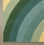 RugsRegalia | 100% New Zealand Wool Retro Arches Hand-Tufted Rug (8'x10') – Multi-Color Earth Tones