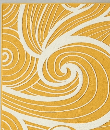 Loom & Hearth | 100% Wool Arched Maze Hand-Tufted Rug (8'x10') – Mustard Gold