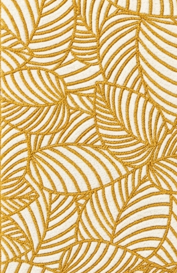 Loom & Hearth | 100% Wool Arched Maze Hand-Tufted Rug (8'x10') – Mustard Gold