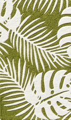 Verdant Isle | Wool & Viscose Tropical Palm Hand-Tufted Rug (8'x10') – Moss Green