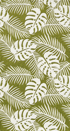 Verdant Isle | Wool & Viscose Tropical Palm Hand-Tufted Rug (8'x10') – Moss Green