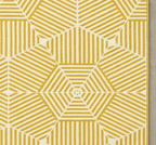 Loom & Hearth | 100% Wool Arched Maze Hand-Tufted Rug (8'x10') – Mustard Gold