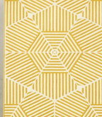 Loom & Hearth | 100% Wool Arched Maze Hand-Tufted Rug (8'x10') – Mustard Gold