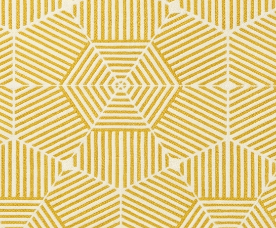 Loom & Hearth | 100% Wool Arched Maze Hand-Tufted Rug (8'x10') – Mustard Gold