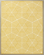 Loom & Hearth | 100% Wool Arched Maze Hand-Tufted Rug (8'x10') – Mustard Gold