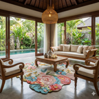 Garden Reverie Hand-Tufted Wool Rug – Romantic Floral Design