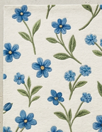 Elegant Hand Tufted Botanical Floral Rug – Soft Ivory Base with Wildflower Design | Modern Nature-Inspired Area Rug