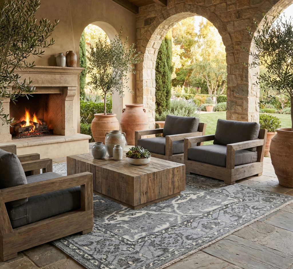 Hand-Knotted Wool Rug - Traditional Medallion Design in Gray & Ivory | Vintage-Inspired Artisan Rug by Rug Regalia