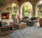 Hand-Knotted Wool Rug - Traditional Medallion Design in Gray & Ivory | Vintage-Inspired Artisan Rug by Rug Regalia