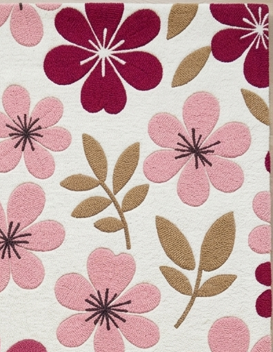 Blossom Breeze" Premium Hand-Tufted Floral Area Rug