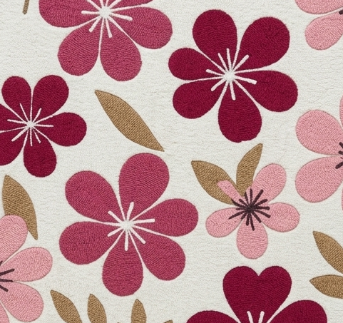 Blossom Breeze" Premium Hand-Tufted Floral Area Rug