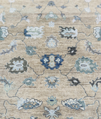 Hand-Knotted Olive & Grey Heirloom Rug