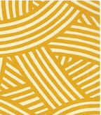 Loom & Hearth | 100% Wool Arched Maze Hand-Tufted Rug (8'x10') – Mustard Gold