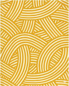 Loom & Hearth | 100% Wool Arched Maze Hand-Tufted Rug (8'x10') – Mustard Gold