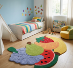 Hand-Tufted Fruit Rug - Colorful Fruit-Shaped Wool Rug | Playful Kids & Home Decor Rug by Rug Regalia
