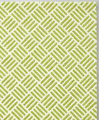 Rug Regalia Hand Tufted Wool Geometric Lattice Pattern Rug, Modern Linear Design, 8x10 ft, Green & Ivory