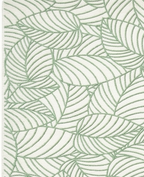 Rug Regalia Hand Tufted Wool Botanical Leaf Pattern Rug, Modern Nature Design, 8x10 ft, Green & Ivory