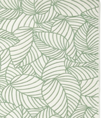 Rug Regalia Hand Tufted Wool Botanical Leaf Pattern Rug, Modern Nature Design, 8x10 ft, Green & Ivory