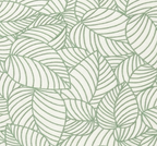 Rug Regalia Hand Tufted Wool Botanical Leaf Pattern Rug, Modern Nature Design, 8x10 ft, Green & Ivory