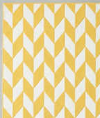 Rug Regalia Hand Tufted Wool Rug | Chevron Geometric Pattern | Modern Contemporary Design | 8x10 Ft | Yellow & White