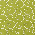 Rug Regalia Hand Tufted Wool Rug | Scroll Vine Pattern | Modern Decorative Design | 8x10 Ft | Lime Green & White