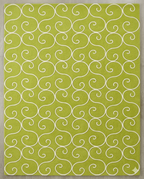 Rug Regalia Hand Tufted Wool Rug | Scroll Vine Pattern | Modern Decorative Design | 8x10 Ft | Lime Green & White