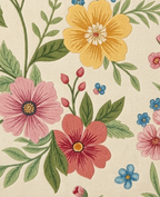 Elegant Hand Tufted Floral Rug – Soft Pastel Botanical Design | Modern Decorative Area Rug for Living Room & Bedroom