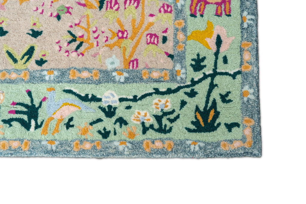 Eden Tapestry Hand-Tufted Wool Rug – Botanical Garden Design