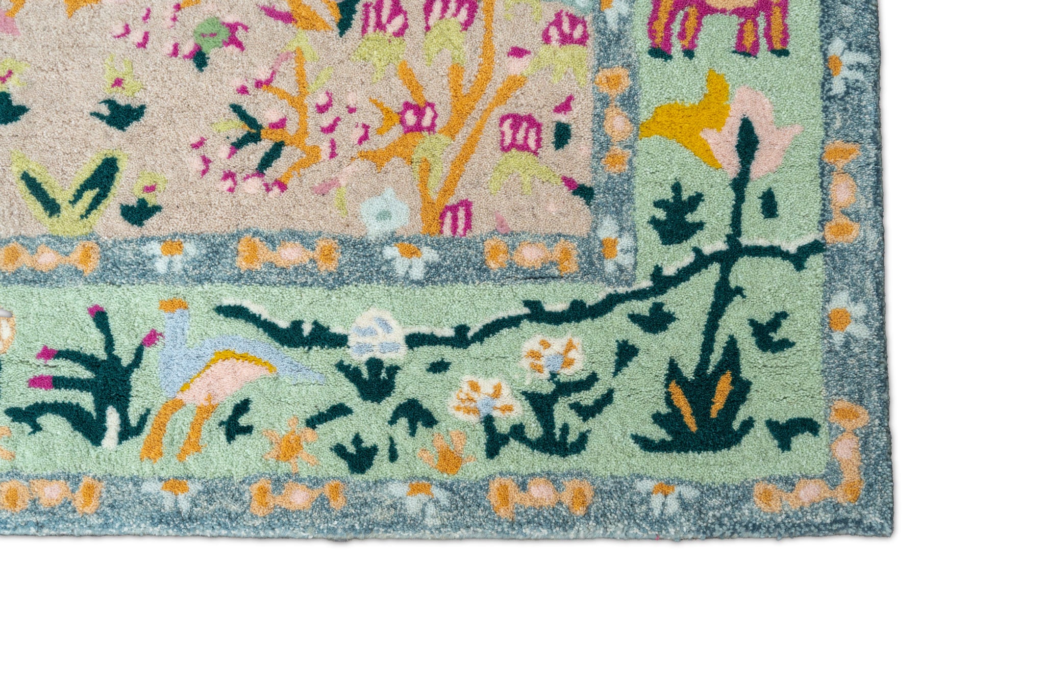 Eden Tapestry Hand-Tufted Wool Rug – Botanical Garden Design