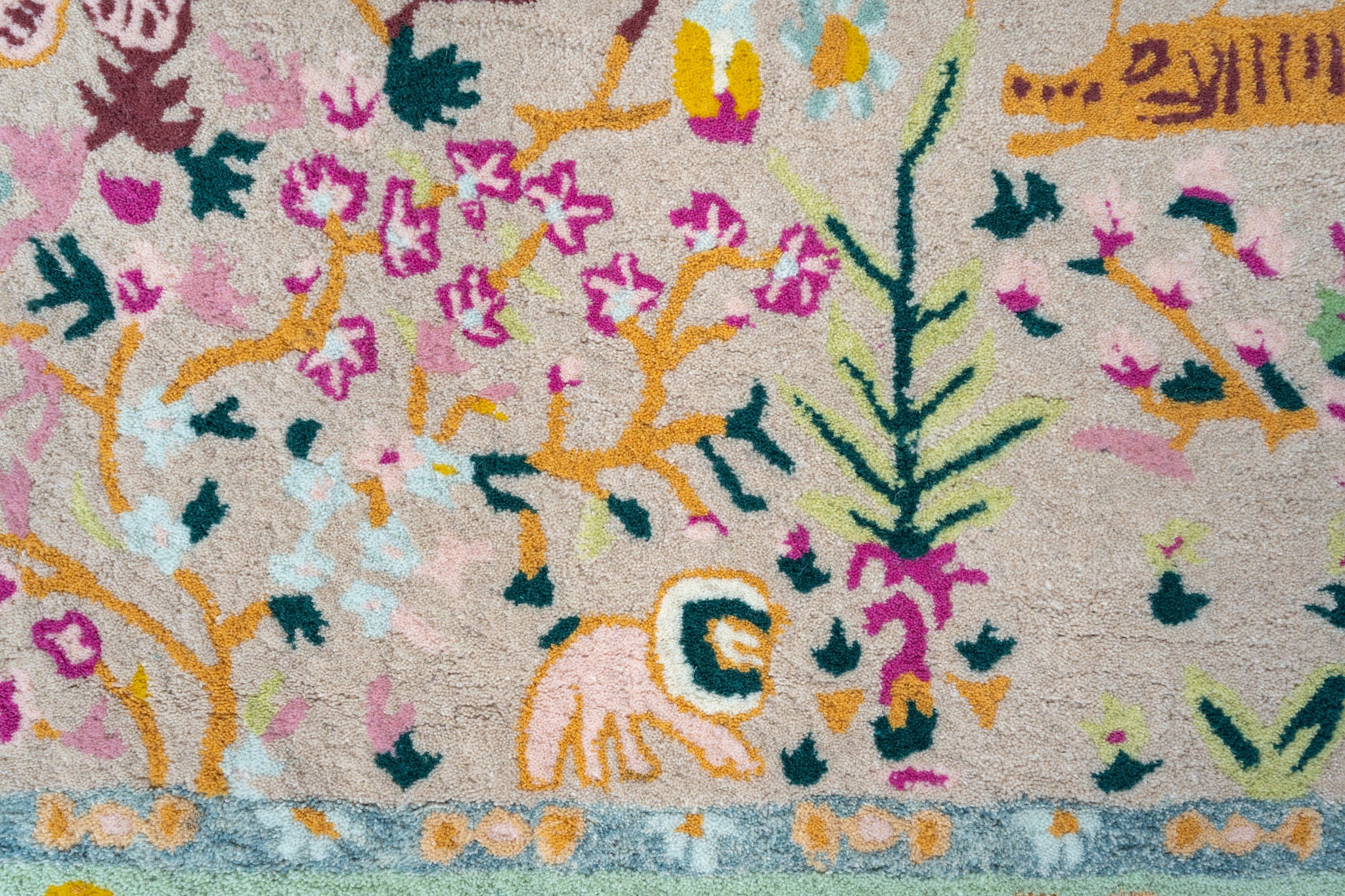 Eden Tapestry Hand-Tufted Wool Rug – Botanical Garden Design