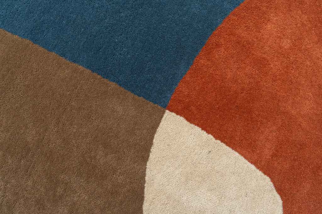 Terra Form Hand-Tufted Wool Rug – Abstract Modern Design