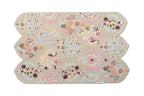 Blossom Medallion Hand-Tufted Wool Rug – Pastel Garden Design