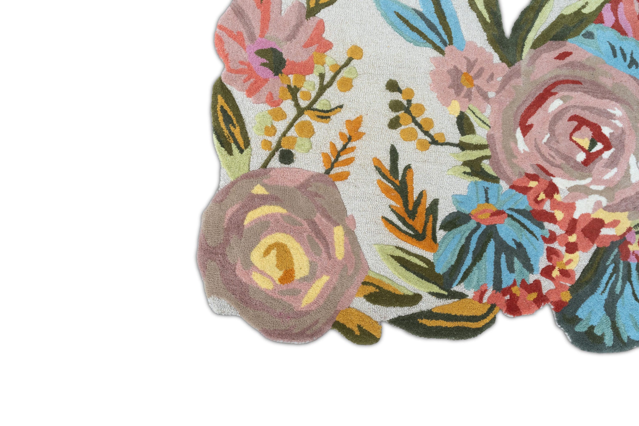 Garden Reverie Hand-Tufted Wool Rug – Romantic Floral Design