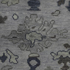 Hand-Knotted Oushak Wool Rug - Misty Gray & Olive Tones | Luxury Handmade Turkish Carpet by Rug Regalia